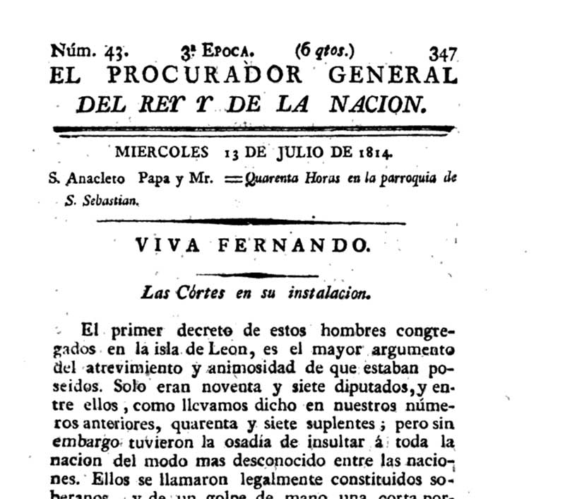 Book from 1814 Spain referencing Jose Mier