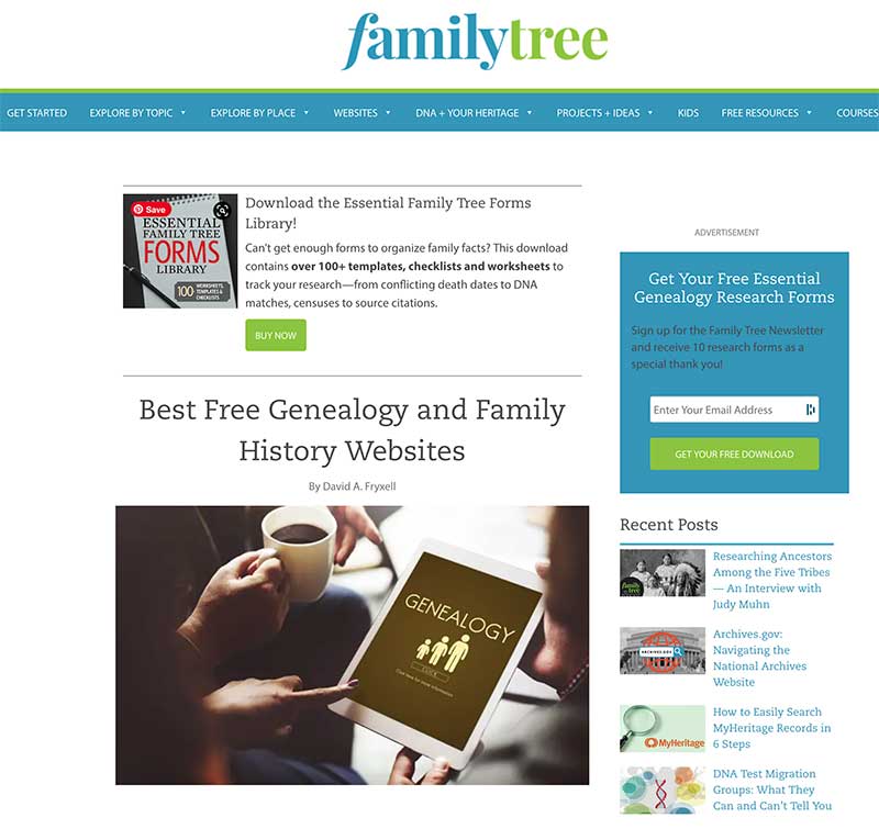 the best genealogy site free