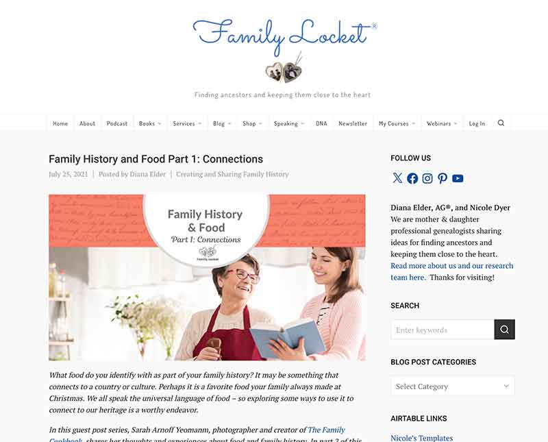 Food and genealogy site Jose Mier Sun Valley, CA