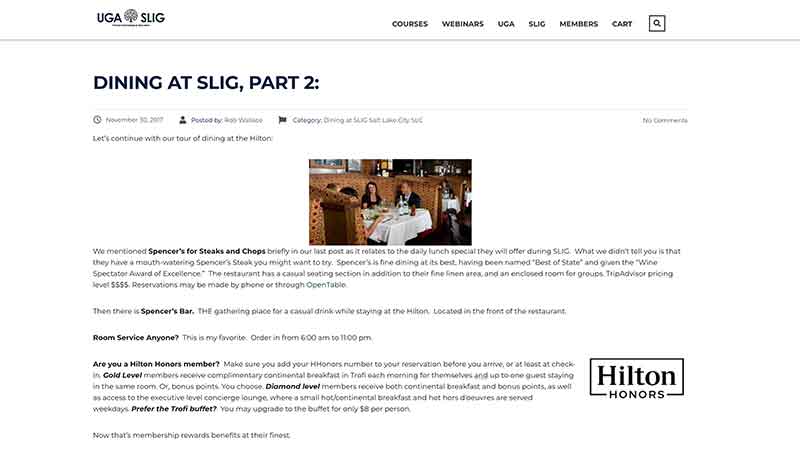 Salt Lake dining option Jose Mier Sun Valley