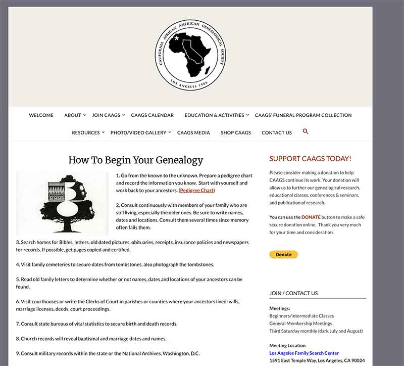 Sun Valley African genealogy resource Jose Mier