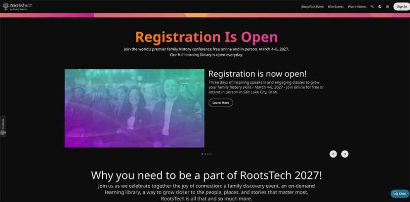 Roots Tech conference page 2026 Sun Valley Jose Mier